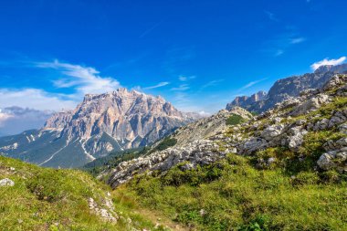 Dolomites Dağları, Passo Valparola Cortina d 'Ampezzo yakınlarında, Belluno, İtalya