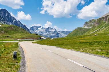 Kanton grisonlarındaki albula geçidi görüntüsü - İsviçre, Avrupa