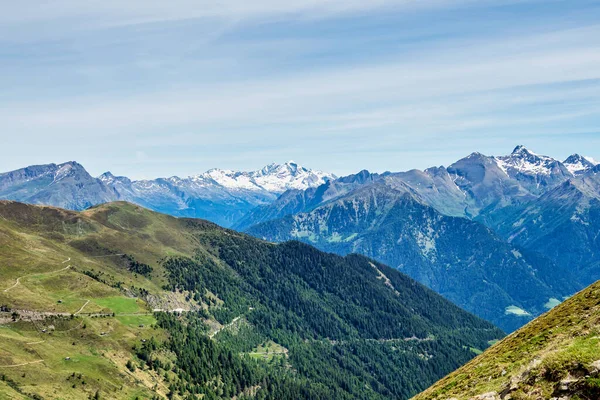 Penser Boyunduruğu Penser Joch Güney Tyrol Avrupa Dağlarında Peyzaj Panoraması — Stok fotoğraf