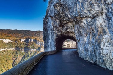 Vercors 'un Fransa' daki manzarası - Combe Laval, Col del la Machine, Fransa, Avrupa