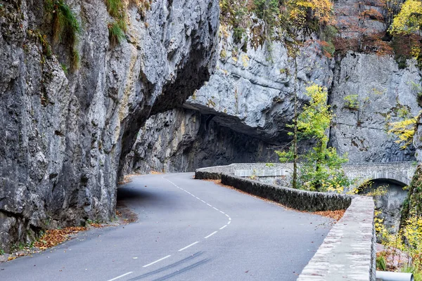 Gorges Bourne Desfiladeiro Bourne Perto Villard Lans Vercors França Europa — Fotografia de Stock