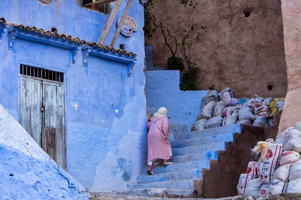 Chefchaouen Fas Ekim 2019 Kuzeybatı Fas Bir Şehir Olan Mavi — Stok fotoğraf