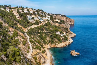 Javea Playa Ambolo Sahili, Alicante yakınlarındaki Xabia, İspanya, Batı Avrupa