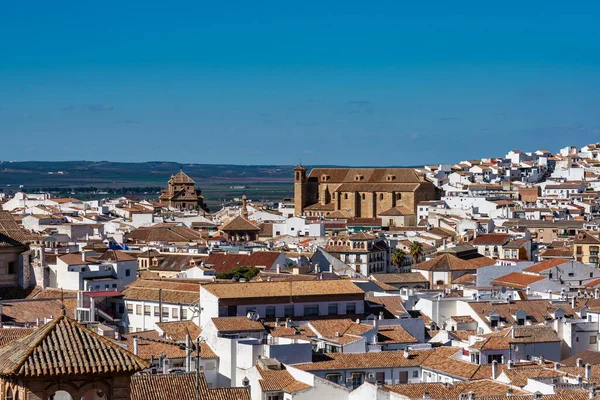 Blick Auf Die Stadt Antequera Malaga Andalusien Spanien Die Stadt — Stockfoto