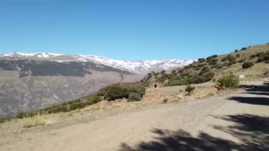Capileira 'nın La Alpujarra Granadina' daki manzarası, Sierra Nevada, Batı Avrupa 'daki İspanya