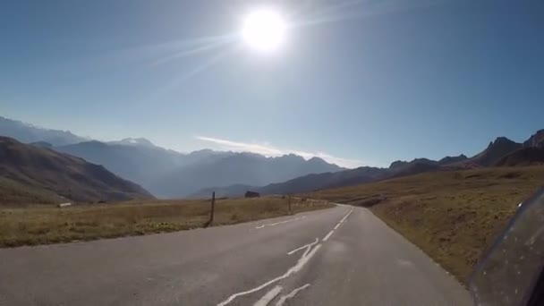 Franska Landsbygden Col Madeleine 2000 Meters Höjd Rhône Alperna Frankrike — Stockvideo