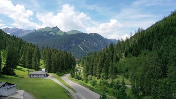 Malá Vesnice Rinnen Imstu Tyrolsku Rakousko Evropa — Stock video