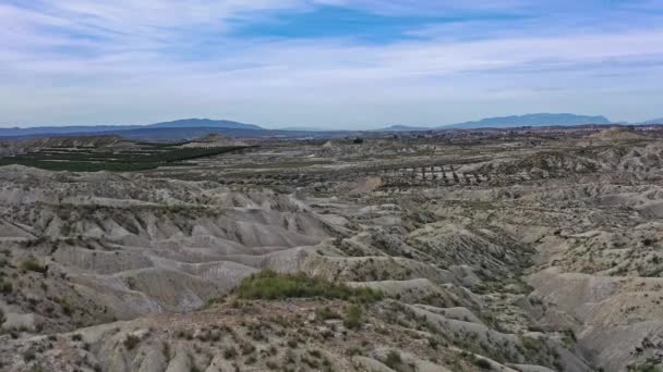 Badlands Abanilla Och Mahoya Murcia Regionen Spanien — Stockvideo