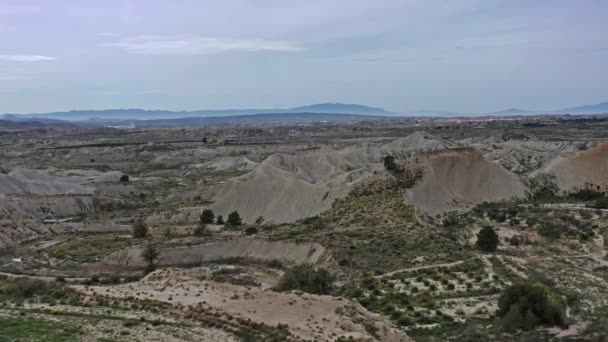 Badlands Abanilla Och Mahoya Murcia Regionen Spanien — Stockvideo
