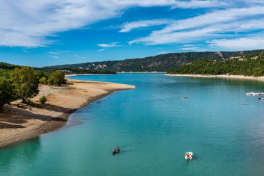 Lac de Sainte-Croix, Gorges du Verdon, Verdon Gorge Provence-Alpes-Cote d 'Azur, Provence, Fransa, Avrupa