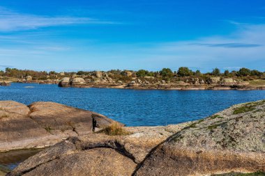 Los Barruecos Doğal Anıtı, Malpartida de Caceres, İspanya Extremadura.