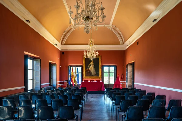 Jerez Frontera Espanha Novembro 2019 Palácio Villavicencio Alcazar Com Seu — Fotografia de Stock