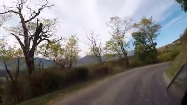 Campo Francés Conduzca Mure Clelles Las Alturas Del Vercors Las — Vídeos de Stock