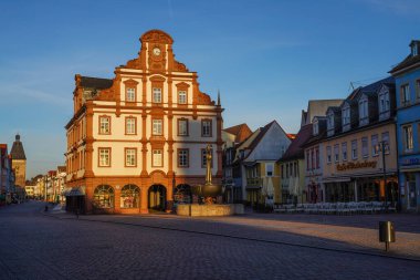 Speyer, Almanya - 15 Mar 2020: Eski Darphane cephesi, Almanya 'daki Alte Muenze.