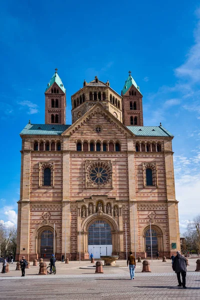 Speyer Alemanha Março 2020 Catedral Speyer Alemanha Oficialmente Chamada Basílica — Fotografia de Stock