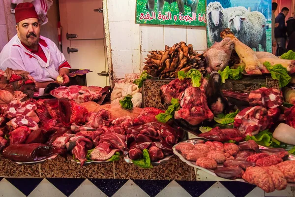 Meknes Marrocos Outubro 2019 Mercado Tradicional Meknes Marrocos África — Fotografia de Stock