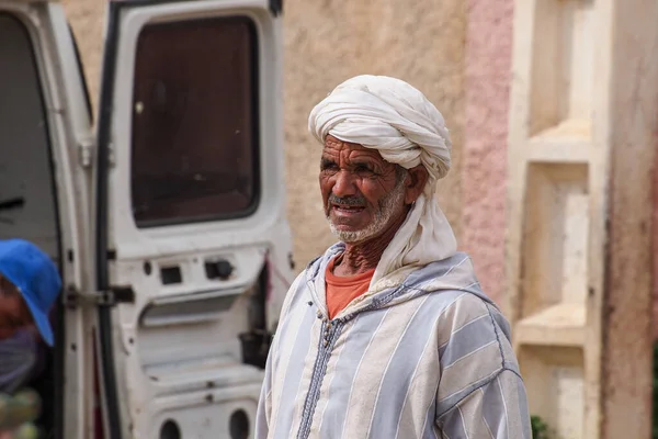 Erfoud Marruecos Octubre 2019 Los Residentes Locales Carretera Las Mil — Foto de Stock