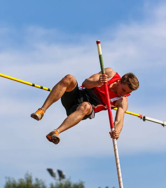 Regensburg Duitsland Juli 2019 Bavarian Atletiek Kampioenschap Pole Vault Event — Stockfoto