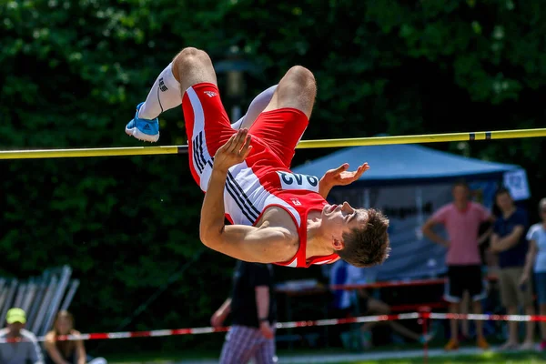 Ratisbona Alemania Julio 2019 Evento Salto Altura Del Campeonato Bávaro —  Fotos de Stock