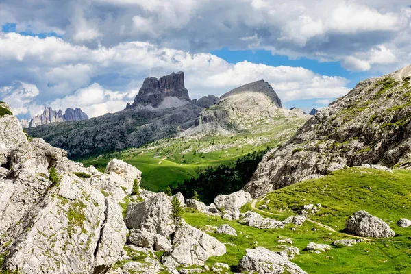 Dolomites Mountains Passo Valparola Cortina Ampezzo Belluno Italy — Stock Photo, Image