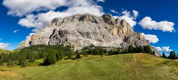 Zachodnia Strona Sasso Santa Croce Wschodnich Dolomitach Widokiem Dolinę Badii — Zdjęcie stockowe
