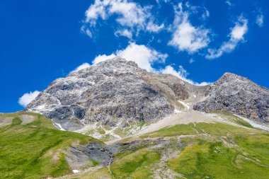 Kanton grisonlarındaki albula geçidi görüntüsü - İsviçre, Avrupa