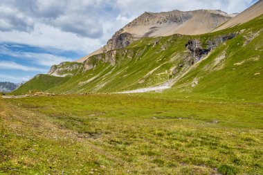Kanton grisonlarındaki albula geçidi görüntüsü - İsviçre, Avrupa
