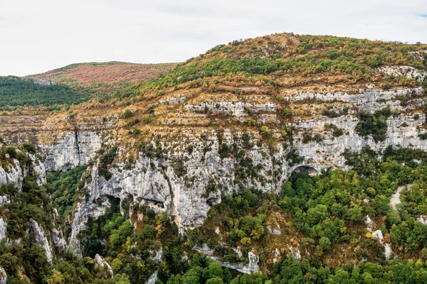 Verdon Gorge Gorges Verdon Amazing Landscape Famous Canyon Winding Turquoise — Stock Photo, Image