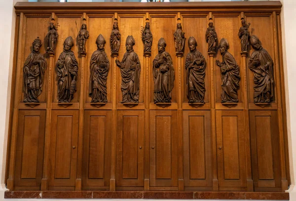 Wnętrze Katedry Matki Boskiej Monachium Niemcy Symbol Bawarskiej Stolicy — Zdjęcie stockowe