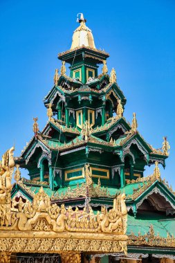 Mawlamyine 'deki Kyaik Tan Lan veya Kyaikthanlan Pagoda veya Moulmein, Mon State, Myanmar