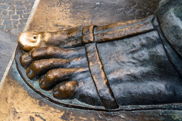 Monumentaal Bronzen Standbeeld Van Bisschop Gregorius Van Nin Grgur Ninski — Stockfoto
