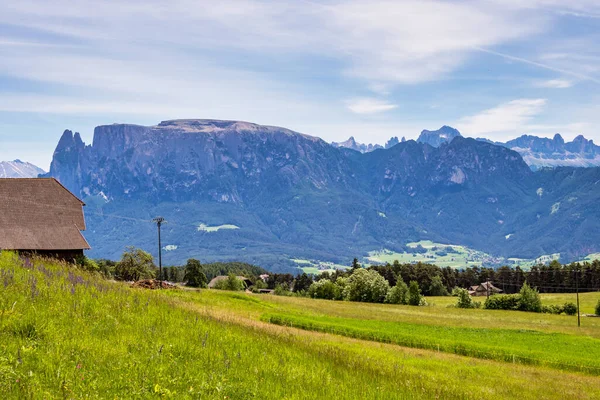 Magnifique Vue Paysage Sur Les Montagnes Tyrol Sud Avec Forêts — Photo