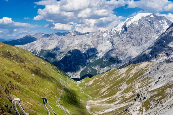 Italië Stelvio Nationaal Park Beroemde Weg Naar Stelvio Pass Ortler — Stockfoto