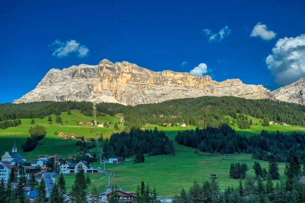 Western Face Sasso Santa Croce Eastern Dolomites Overlooking Badia Valley — Stock Photo, Image