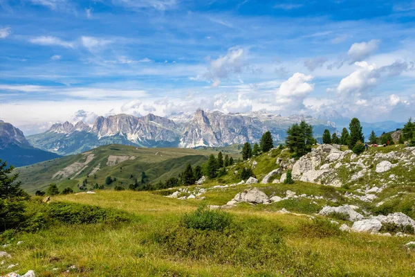 Dolomites Mountains Passo Valparola Cortina Ampezzo Belluno Italy — Stock Photo, Image
