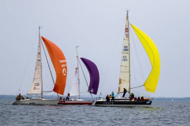 Travemuende, Almanya - 28 Temmuz 2018 Seyahat Haftası
