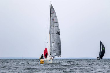 Travemuende, Almanya - 28 Temmuz 2018 Seyahat Haftası