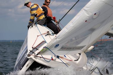 Travemuende, Almanya - 28 Temmuz 2018 Seyahat Haftası