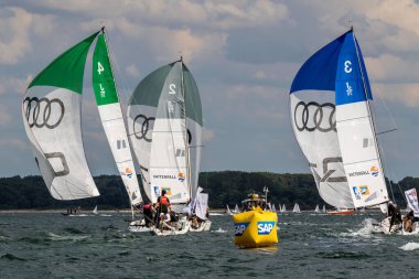 Travemuende, Almanya - 28 Temmuz 2018 Seyahat Haftası