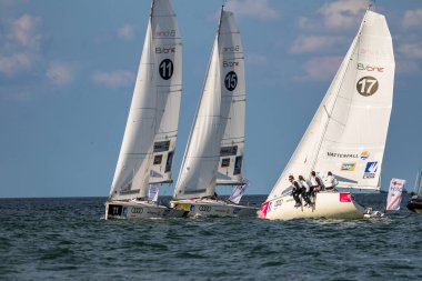 Travemuende, Almanya - 28 Temmuz 2018 Seyahat Haftası