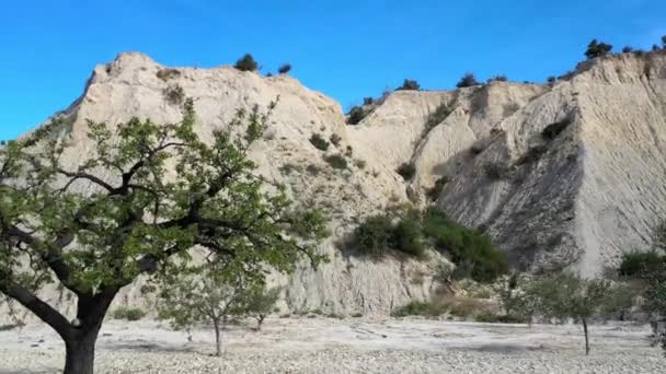 Badlands Abanilla Mahoya Murcia Region Spain — Stok Video