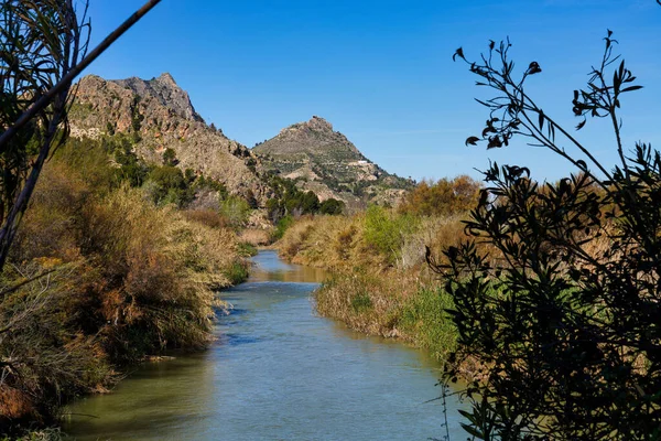 Río Seguro Pequeño Pueblo Abaran Valle Del Ricote Región Murcia — Foto de Stock