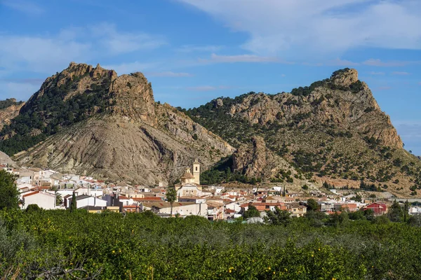 Landschap Van Het Dorp Ricote Vallei Van Ricote Murcia Spanje — Stockfoto