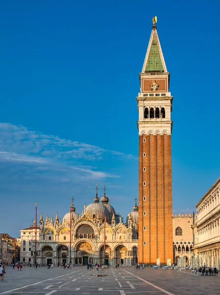 San Marco Plein Met Campanile San Marco Basiliek Het Centrale — Stockfoto