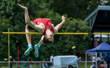 Regensburg, Almanya - 20 Temmuz 2019: Bavyera Atletizm Şampiyonası