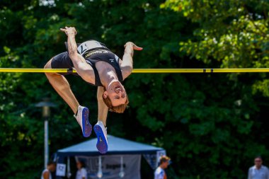 Regensburg, Almanya - 20 Temmuz 2019: Bavyera Atletizm Şampiyonası