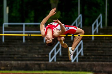 Regensburg, Almanya - 20 Temmuz 2019: Bavyera Atletizm Şampiyonası