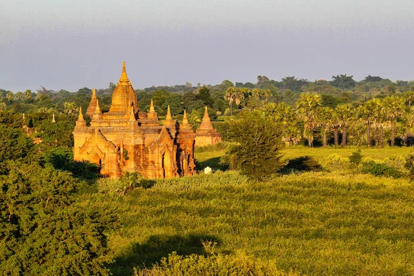 Pagody Świątynie Bagan Myanmar Dawniej Birma Światowe Dziedzictwo Unesco Azji — Zdjęcie stockowe