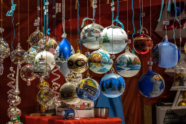 Hermoso Mercado Navidad Munich Baviera Alemania Europa — Foto de Stock