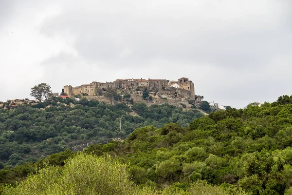 Castelo Medieval Castellar Frontera Castelar Velho Parque Natural Alcornocales Aldeias — Fotografia de Stock